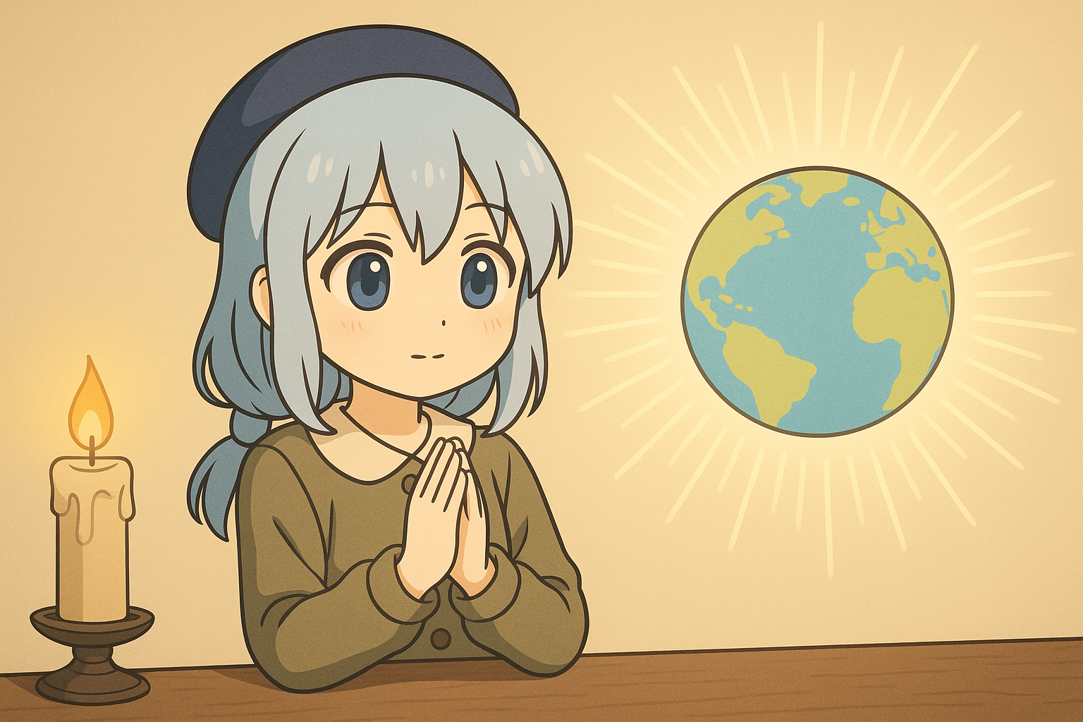 世界人類が平和でありますようにひとりちゃん