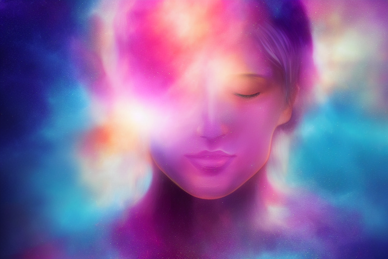 優しい光のシールドに守られたエンパス体質の人のイメージ