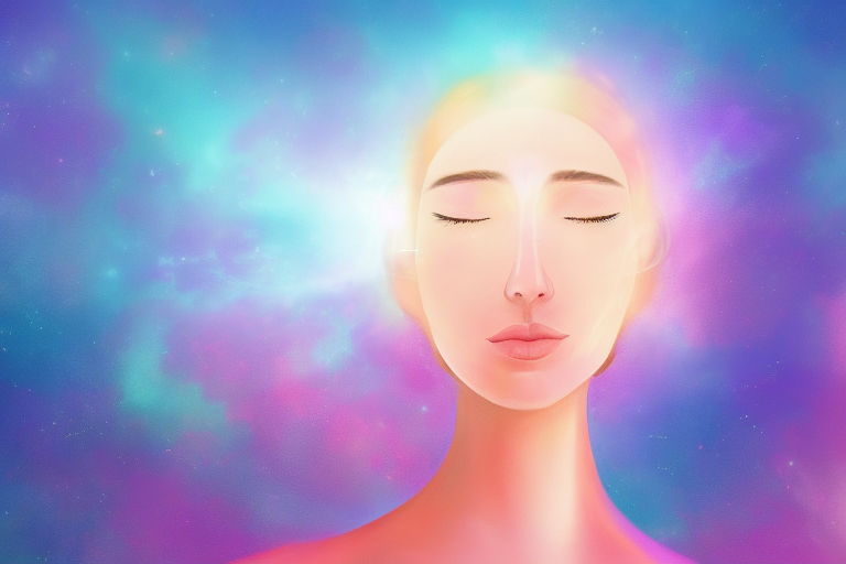 優しい光のシールドに守られたエンパス体質の人のイメージ