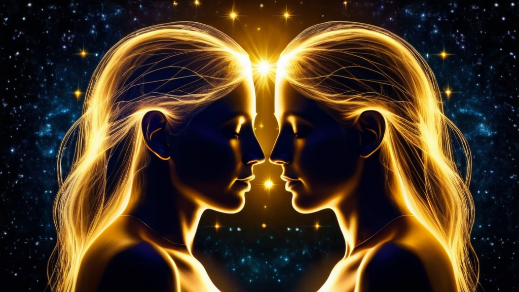 光の糸で繋がるツインレイの2つの魂