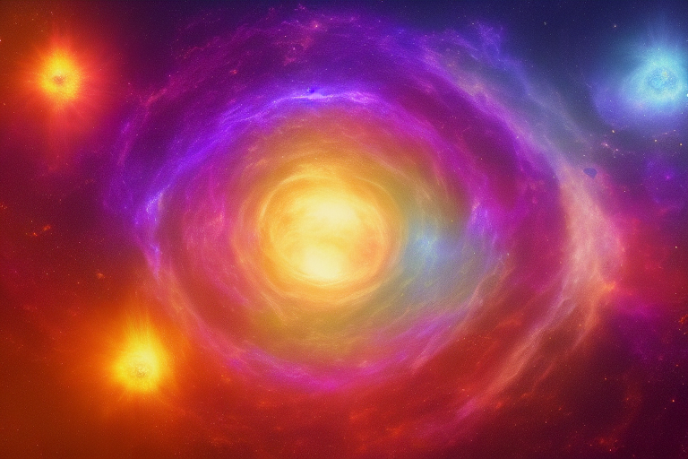 宇宙空間に浮かぶ神聖幾何学模様と7つの法則のイメージ